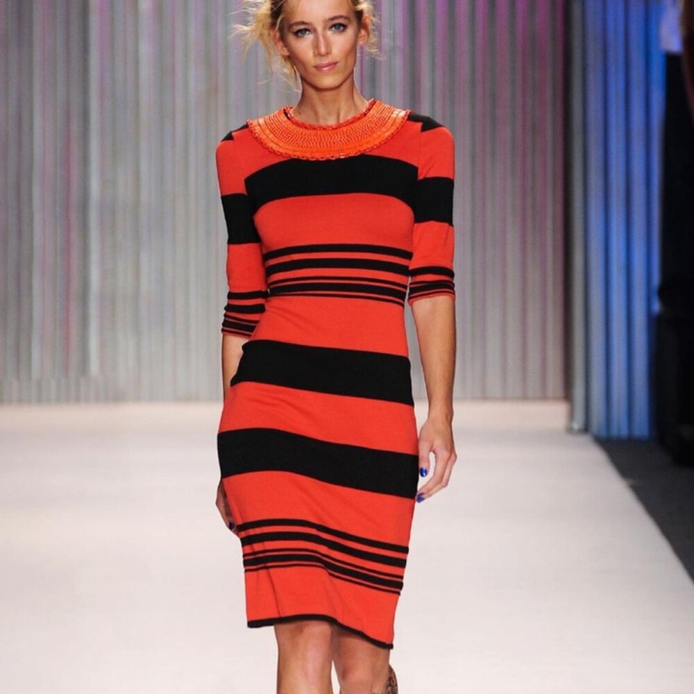 Tracy Reese Runway Beaded Knit Dress